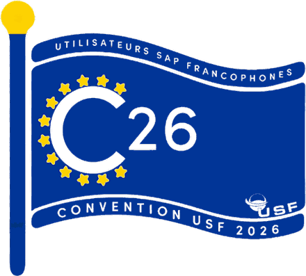 Logo officiel de la Convention USF 2026, C26, Utilisateurs SAP Francophones