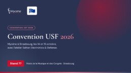 Mycène à la Convention USF 2026, stand 77, Palais de la Musique et des Congrès de Strasbourg